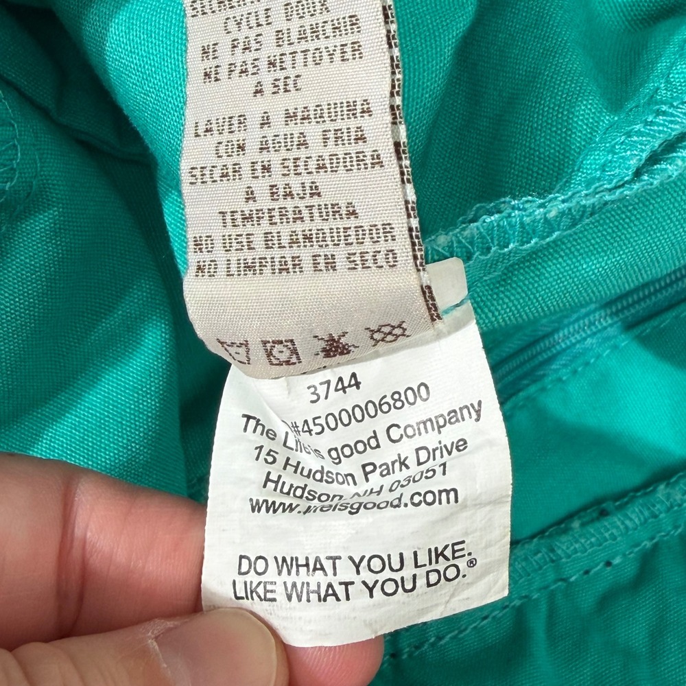 Life is Good Backpack Women OS Teal Green Drawstring Daisy Canvas Cinch Bag - Picture 14 of 14